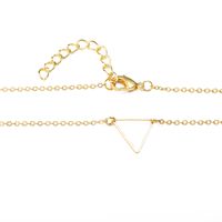 هندسية شعبية مجوهرات بسيطة مثلث قلادة قلادة الأزياء الإبداعية جوفاء سترة سلسلة الجملة Nihaojewelry main image 6