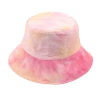 Double-sided Fisherman Hat New Brand Street Sun Hat Summer Tie-dye Flat Top Hat Wholesale Nihaojewerly main image 6