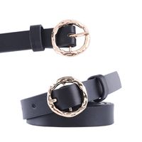 Creative Round Buckle Ladies Belt Fashion Decorative Dress Thin Belt Wholesale Nihaojewelry main image 6