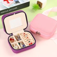 Jewelry Box Trumpet Portable Korean Simple Jewelry Storage Box Double-layer Jewelry Box Wholesale Nihaojewelry main image 3