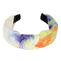 Korea's New Wild Tie-dye Hair Hoop Headband Trend Velvet  Hairband Nihaojewelry Wholesale main image 3