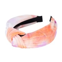 Korea's New Wild Tie-dye Hair Hoop Headband Trend Velvet  Hairband Nihaojewelry Wholesale main image 6