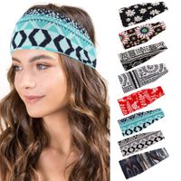 Multicolor Striped Cotton Hair Bandana Soft Yoga Sports Elastic Headband Wholesale Nihaojewerly main image 1