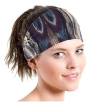 Multicolor Striped Cotton Hair Bandana Soft Yoga Sports Elastic Headband Wholesale Nihaojewerly main image 6