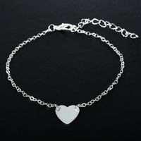 Simple Style Heart Alloy Plating No Inlaid Women's Bracelets sku image 2