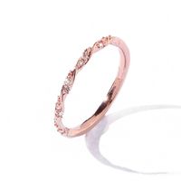 New Creative Best-selling Jewelry Interwoven Starlight Ring Twist Flash Diamond Ring Jewelry Wholesale Nihaojewelry sku image 1