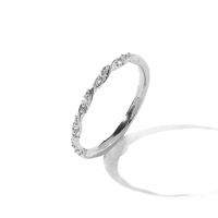 New Creative Best-selling Jewelry Interwoven Starlight Ring Twist Flash Diamond Ring Jewelry Wholesale Nihaojewelry sku image 6
