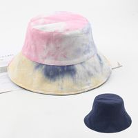 Double-sided Fisherman Hat New Brand Street Sun Hat Summer Tie-dye Flat Top Hat Wholesale Nihaojewerly sku image 1