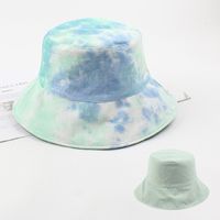 Double-sided Fisherman Hat New Brand Street Sun Hat Summer Tie-dye Flat Top Hat Wholesale Nihaojewerly sku image 2