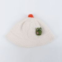 Frosch Plüsch Fischer Hut Herbst Und Winter Neuer Stil Einfarbiger Warmer Topf Hut Baby Hut Koreanische Version Baby Topf Hut Hersteller sku image 5