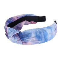 Korea's New Wild Tie-dye Hair Hoop Headband Trend Velvet  Hairband Nihaojewelry Wholesale sku image 1