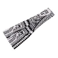 Multicolor Striped Cotton Hair Bandana Soft Yoga Sports Elastic Headband Wholesale Nihaojewerly sku image 4