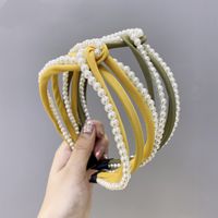 Multiple Pearl Hair Bands South Korea Hair Out Sweet Headband Wholesale Nihaojewelry main image 2