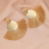 Bohemian Earrings Handmade Fan-shaped Tassel Earrings Fashion Creative Earrings Wholesale Nihaojewelry main image 4
