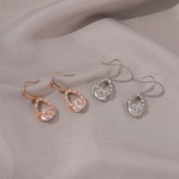 Korean New Fashion Earrings Baroque Zircon Long Drop Earrings Wholesale Nihaojewelry main image 4