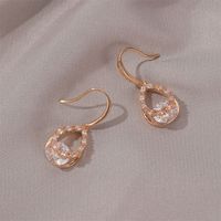 Korean New Fashion Earrings Baroque Zircon Long Drop Earrings Wholesale Nihaojewelry main image 5