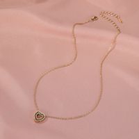 Simple Style Heart Alloy Plating Women's Necklace main image 2