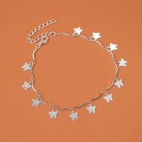 Simple Style Butterfly Alloy Plating No Inlaid Women's Anklet main image 6