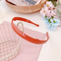 Korean Girl Color Folding Thin-edged Headband Simple Plastic Toothed Non-slip Headband Candy-colored Resin Wholesale Nihaojewelry sku image 11