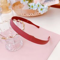 Korean Girl Color Folding Thin-edged Headband Simple Plastic Toothed Non-slip Headband Candy-colored Resin Wholesale Nihaojewelry sku image 1