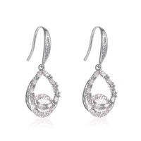 Korean New Fashion Earrings Baroque Zircon Long Drop Earrings Wholesale Nihaojewelry sku image 2