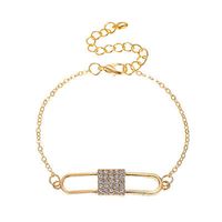 New Bracelet Love Lock Diamond Bracelet Creative Full Diamond Lock Bracelet Wholesale Nihaojewelry main image 2
