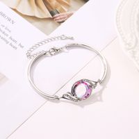 New Bracelet Colorful Crystal Peacock Gradient Bracelet National Style Bracelet Wholesale Nihaojewelry main image 3