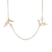 Nouveau Collier Creux Pigeon De Paix Chaîne De Clavicule Creux Simple Collier En Gros Nihaojewelry main image 1