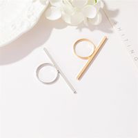 New Geometric Ring Jewelry Exaggerated Word Women's Ring Long Ring Wholesale Nihaojewelry main image 4