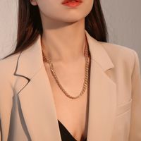 Street Hip-hop Style Neck Chain Trend Necklace Fashion Simple Thick Chain Necklace Clavicle Chain Wholesale Nihaojewelry main image 6