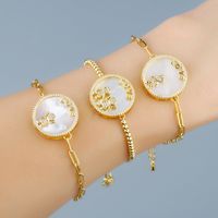 New Accessories Shell Couple Bracelet Punk Style Thick Chain Bracelet  Wholesale Nihaojewelry main image 1