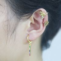 New Earrings Crown C-shaped Ear Bone Clip Micro-set Zircon Pierced Earrings Wholesale Nihaojewelry main image 2