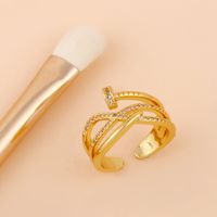 Hot Selling Fashion Nail Ring Diamond Open Ring Wholesale Nihaojewelry main image 6