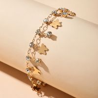 Creative Rhinestone Butterfly Jewelry New Popular Shiny Tassel Diamond Element Butterfly Anklet Wholesale Nihaojewelry main image 1