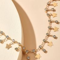 Créatif Strass Papillon Bijoux Nouveau Populaire Brillant Gland Diamant Élément Papillon Cheville En Gros Nihaojewelry main image 4