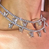 Fashion Jewelry Super Fairy Clavicle Chain Necklace Simple Single-layer Diamond Necklace Wholesale Nihaojewelry main image 1
