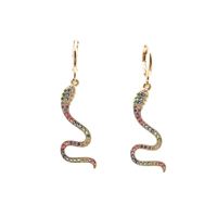 Jewelry Earrings Hot Sale Earrings Micro Inlaid Zircon Snake Earrings Wholesale Nihaojewelry main image 1