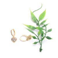 Jewelry Earrings Hot Selling Earrings Micro Inlaid Zircon Love Earrings Stud Wholesale Nihaojewelry main image 5
