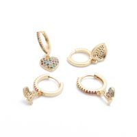 Jewelry Earrings Hot Selling Earrings Micro Inlaid Zircon Love Earrings Stud Wholesale Nihaojewelry main image 6