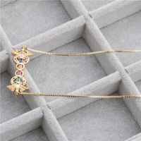 Trendy New Products Jewelry Micro-set Zircon Hanging Copper Necklace Wholesale Nihaojewelry main image 4