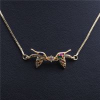 Trendy New Products Jewelry Micro-set Zircon Hanging Copper Necklace Wholesale Nihaojewelry main image 5