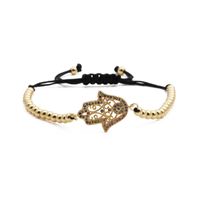 Fashion Jewelry Copper Micro Inlay Zirconium Maple Leaf Adjustable Bracelet Wholesale Nihaojewelry main image 6