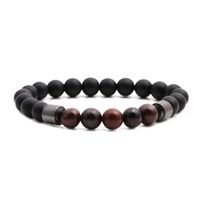 Hot Sale Tiger's Eye Frosted Stone Couple Bracelet Beaded Diy Suit Wholesale Nihaojewelry main image 6