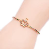 Vente Chaude Micro-set Couleur Couronne De Zirconium Couple Bracelet Réglable En Gros Nihaojewelry main image 5