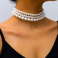 Bijoux De Mode Boho Style Multicouche Collier Chaîne De Cou Populaire Collier De Perles En Gros Nihaojewelry main image 3
