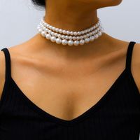 Bijoux De Mode Boho Style Multicouche Collier Chaîne De Cou Populaire Collier De Perles En Gros Nihaojewelry main image 4