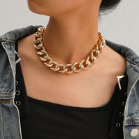 New Fashion Jewelry Creative New Product Chain Neck Chain Simple Micro-diamond Necklace Wholesale Nihaojewelry main image 2