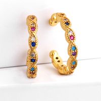 Wholesale Jewelry Fashion C Shape Alloy Plating Earrings main image 3