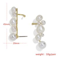 Steamed Bun Pearl Alloy Earrings Creative Popular Ear Clip Set Wholesale Nihaojewelry main image 6
