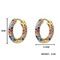 Wholesale Jewelry Fashion C Shape Alloy Artificial Gemstones Plating Earrings main image 6